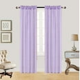 thumbnail image 2 of Gorgeous Home Linen 2pc MR2 Lilac Rod Pocket Window Curtain Semi-Sheer Light Filtering 54" wide X 95" Set of 2, 2 of 5