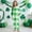 Green D, variant on Girls St Patricks Day Outfit Sets Glitter Striped Shamrock PJ Set Kids Holiday Outfit Sets Green,Size 9 T