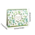 thumbnail image 3 of Beautynvta Desk Calendar 2026, January 2026 - December 2026, Standing Flip Desk Calendar, Floral Design 12 Months Desktop Calendar, Thick Paper, with Memo Pages ＆ Blank Blocks, 8''x10'', 3 of 7