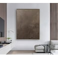 thumbnail image 2 of Wabi-Sabi Abstract Wall Art Large Brown Minimalist Painting Brown Wall Art Brown Texture Painting Brown Black Abstract Painting, 2 of 7