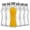 Fluted Glass, variant on Fluted Glass Water Bottles Set of 6-18 oz Glass Bottles with Stainless Steel Leakproof Lids