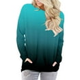 thumbnail image 3 of Meichang Blouses for Women Fall 2023 Trendy Gradient Print Blouse Casual Crewneck T-Shirts Long Sleeves Shirts with Pockets, 3 of 6