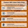 thumbnail image 7 of Soimoi Solid Jelly Roll Fabrics for Quilting 40 Strip 2.5" Cotton Strips Bundles, Perfect Quilting Fabric for Craft Project, Precut Quilt, Cotton Strips for Home Decor, Blanket, Rugs - Rust Orange, 7 of 7