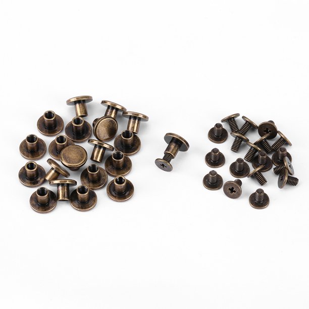 Flat Head Rivets, Brass Rivets, Leather Rivet, Screw Rivets For Repairing Works For DIY