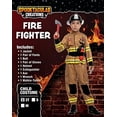thumbnail image 1 of Disfraz de Bombero Niño Niño Marrón Oscuro (Pequeño (5-7yr)) Spooktacular Creations Spooktacular Creations, 1 of 2