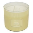 thumbnail image 4 of Bougie parfumée Mainstays à 3 mèches, enveloppée texturée Cachemire crémeux, 14 oz, 4 of 6