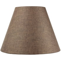 8x16x12" SLIP UNO FITTER Hard Back Empire Lampshade - Chocolate Burlap