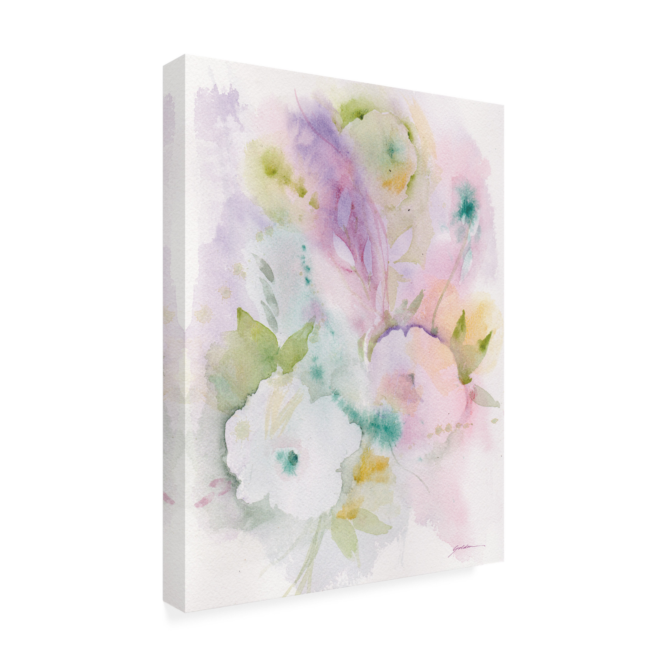 Canvas Wall Art - Sheila Golden 'Mauve Shadows' Wall Art for Living Room, Bedroom, or Office Décor by Trademark Fine Art - 18 x 24 Inches
