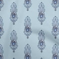 thumbnail image 1 of oneOone Cotton Jersey Grayish Blue Fabric Asian Floral Block Fabric For Sewing Printed Craft Fabric By The Yard 58 Inch Wide, 1 of 4