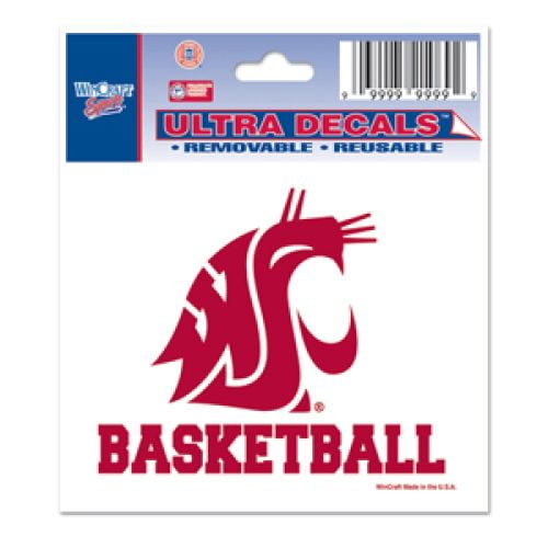 Washington State Cougars Decal 3" X 4" - Basketball