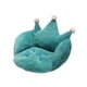 thumbnail image 5 of Injueey Cojines para sillas de escritorio rellenos cálidos y cómodos almohadilla de felpa respaldo de cintura lavable espesar espalda Azul 2piezas, 5 of 6