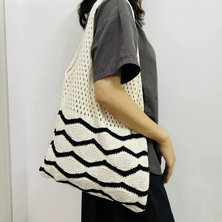  Women's Shoulder Handbags Y2K Fairy Grunge Crochet