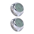 thumbnail image 2 of EeaseMX 2 relojes de cuarzo para llevar en los dedos, relojes creativos con forma de anillo, mini accesorios para mostrar la hora para mujeres y hombres (verde), 2 of 7