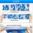 thumbnail image 3 of Exposed thumb Sportswear Basketball Running Outdoor Sport Arm Cover Sun Protection Arm Sleeves BLUE CAMO1, 3 of 8