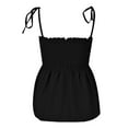 thumbnail image 4 of Black Womens Blouses Womens Shoulder Ruffle Sleeveless Blouse Tank Top Ladies Tops and Blouses, 4 of 5
