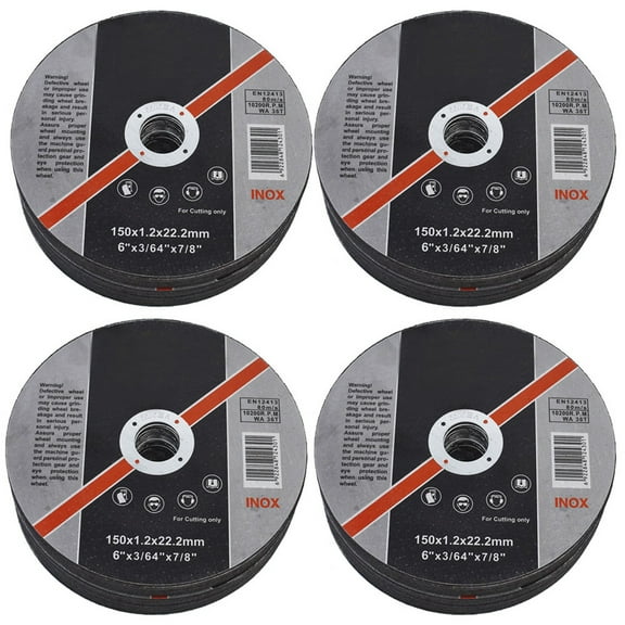 findmall 100 Pack 6"x.045"x7/8" Cut-off Wheel - Metal & Stainless Steel Cutting Discs
