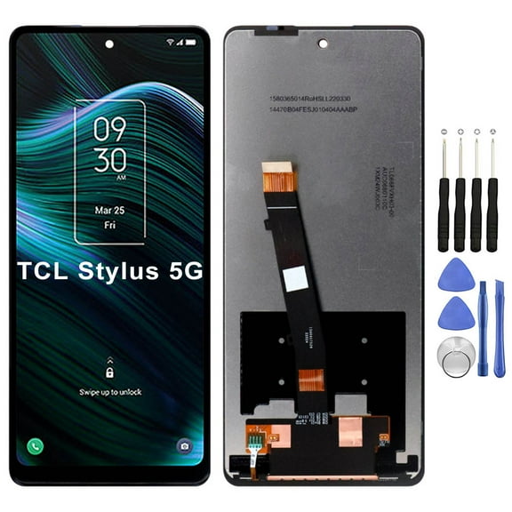 KIQ Replacement LCD Screen Full Assembly with Digitizer Compatible with TCL Stylus 5G(Without Frame)