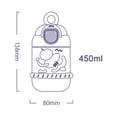 thumbnail image 6 of 1 Set 450/630ML Straw Cup Safety Lock Bouncing Lid Portable Lanyard One Button Open Soft Straw Good Sealing High Capacity Straw Bottle Picnic Supply, 6 of 7
