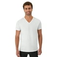thumbnail image 4 of Undershirts T-Shirt Pack, 10-Pack, V-Neck Cotton Tees for Men, Moisture-Wicking, White, 4 of 10