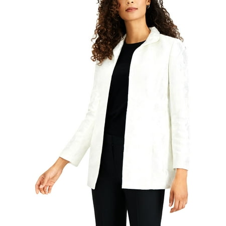 Kasper Womens Jacquard Business Topper Jacket