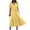 Yellow-28, variant on STETMN Women's Casual Plus Size Dress Casual Loose Pockets Long Dress Short Sleeve Split Maxi Dresses