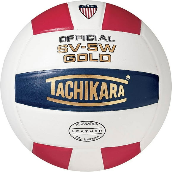 Tachikara de voleibol SV-5W dorado escarlata/blanco/negro (EA)