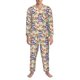 thumbnail image 3 of Balery Snake Pijama para Hombre de Dos Piezas con Manga Larga, Conjunto de Dormir y Descanso Suave con Bolsillos-Small, 3 of 7