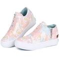 thumbnail image 4 of JENN ARDOR Women Hidden Wedge Canvas Sneakers Slip on Flats Shoes Walking Shoes, 4 of 10