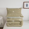 thumbnail image 5 of Manfei Lovely Stars King Size Comforter Sets,Cute Cartoon Themed Comforters King Size,Beige White,Light Gray Reversible,3pcs,1 Comforter and 2 Pillowcases, 5 of 7