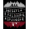 thumbnail image 2 of Netflix Men's Stranger Things Alphabet Lights Pull Over Hoodie Black Medium, 2 of 4