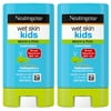 (2 pack) (2 Pack) Neutrogena Wet Skin Kids Sunscreen Stick, SPF 70, 0.47 oz