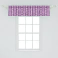 thumbnail image 2 of Ambesonne Purple Window Valance, Geometric Retro Patterns, 42" x 12", Violet Blush, 2 of 3