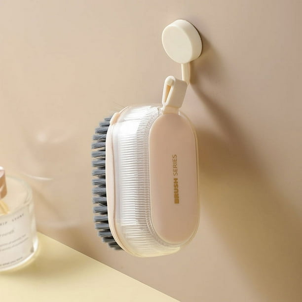 Xihbxyly Cepillo de Cerdas Suaves Multifuncional, Mango Ergonómico, Cerdas Duraderas para Fregado Profundo, Limpiador Eficiente de Azulejos y Zapatos, Ideal para Lavar La Ropa En Casa y El Baño, Agar
