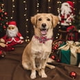 thumbnail image 3 of Mumup Christmas Dog Collar, Adjustable Classic Red Plaid Xmas Collars with Removable Bowtie Christmas Dog Collars for Medium Dogs Pets, 3 of 5
