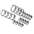 thumbnail image 1 of Hose Clamp Stainless Steel In W4 Quality 8-50 mm For Washing Machine Dishwasher, 1 of 1