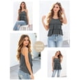 thumbnail image 4 of Women's Tiered Maternity Nursing Cami Sleeveless Nursing Top Breastfeeding Clothes, 4 of 5
