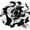 Black/White, variant on Men's Formal Striped Flower Lapel Pin: Flower Pin Suit Accessories Pins for Suit or Tuxedo