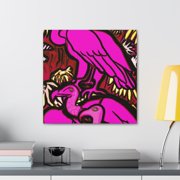 Vultures Roosting Besides - Canvas
