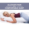 thumbnail image 2 of ComfySure Full Body Pregnancy Pillow - 58" J Shaped Maternity Pillow for Pregnant Women - Hypoallergenic, Comfortable, Plush and Therapeutic, 2 of 8