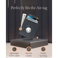 thumbnail image 4 of Genuine Leather Air Tag Holder - Slim Minimalist Wallets For Men & Women - Front Pocket Thin Mens Wallet RFID Credit Card Holder Gifts For Men, 4 of 5