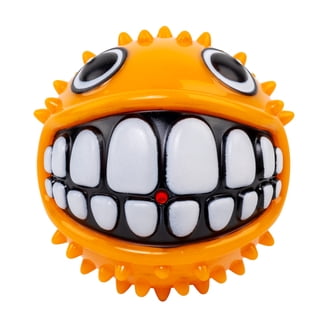 Multipet Knobby Noggins Plush Panda Dog Toy, Bumpy Rubber Ball