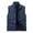 Blue, variant on Men's Lightweight Softshell Golf Running Vest Outerwear Zip up Fleece Lined Windproof Sleeveless Jacket with Zip Pockets for Hiking Black