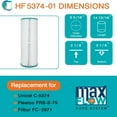 thumbnail image 4 of Hurricane 3 Pack HF5374-01 Advanced Pool and Spa Filter Cartridge Replacement, 4 of 11