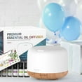 thumbnail image 5 of ASAKUKI Essential Oil Diffuser & Top 6 Essential Oils Set, Ultrasonic Aromatherapy Diffuser for Better Sleep, Relaxation, Soothing Bath, Cool Mist Humidifier with Auto Shut off, 500 ml, 5 of 6
