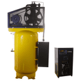 thumbnail image 4 of Emax Compressor Silent Industrial Plus 5 HP 3- Phase 2-Stage 80 Gal. Vertical Compressor with 30 CFM Dryer Bundle-With Pressure Lube Pump, 4 of 9