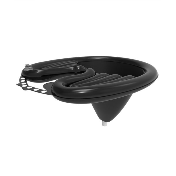 Lavabo de champú inflable para mujeres embarazadas, ayuda de enfermería para lavar el cabello (negro)