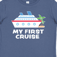 thumbnail image 4 of Inktastic My First Cruise with Cruise Ship and Palm Trees Boys or Girls Baby T-Shirt, 4 of 5