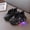 Black, variant on Girls Light Up Sneakers LED Flashing Kids Shoes Breathable Non-Slip with Bungee Laces Black,Size 23