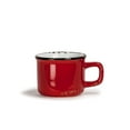 thumbnail image 2 of Abbott Collection Enamel Look Stoneware Espresso Cup, Red, 2 of 2