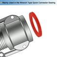 thumbnail image 5 of Uxcell 2-1/2" DN65 Silicone Rubber Flat Washer Quick Connector Gasket Red 10 Count, 5 of 5